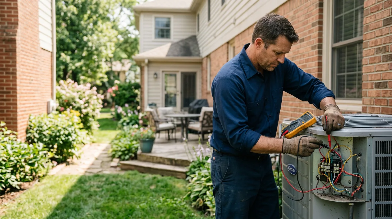 HVAC technician working near Vansant, VA